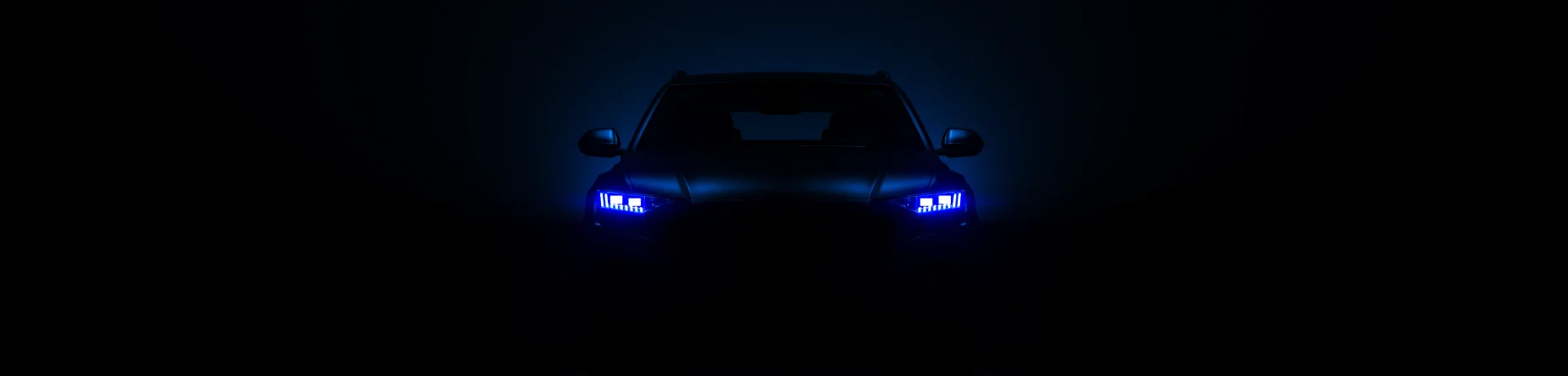 Deportivo premium importado por importadores de coches de Alemania con iluminación LED azul.